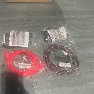 Beachbody BODi 2 B- lines Resistance Bands with handles, pink & magenta bands